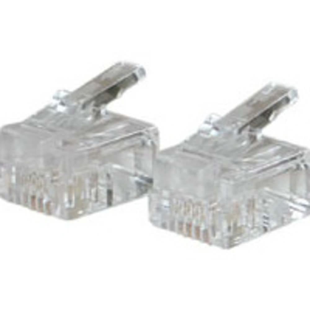 Two clear RJ11 phone connectors.