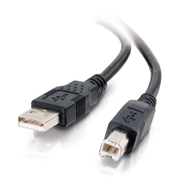 1m USB 2.0 A/B Cable - Black (3.3ft)