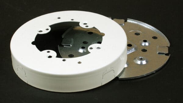 V5738A Solid Base Fixture Box Fitting in Ivory