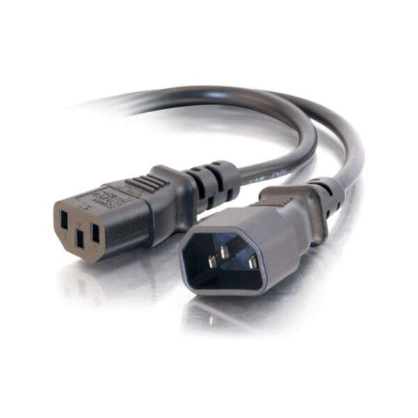1 ft 18 AWG Computer Power Extension Cord (IEC320C14 to IEC320C13)