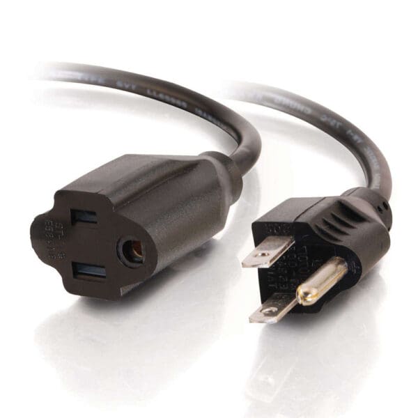 1 ft 18 AWG Outlet Saver Power Extension Cord (NEMA 5-15P to NEMA 5-15R)