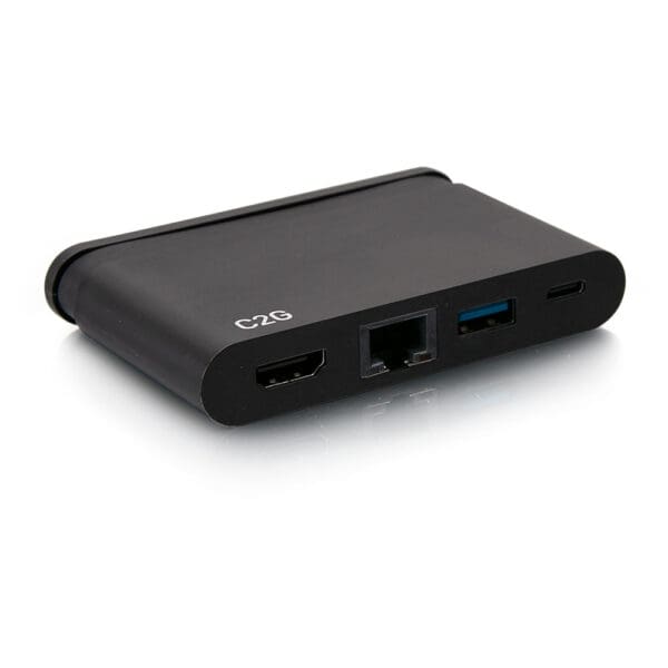 USB-C 4-in-1 Compact Dock with HDMI, USB-A, Ethernet, and USB-C Power Delivery up to 100W - 4K 30Hz