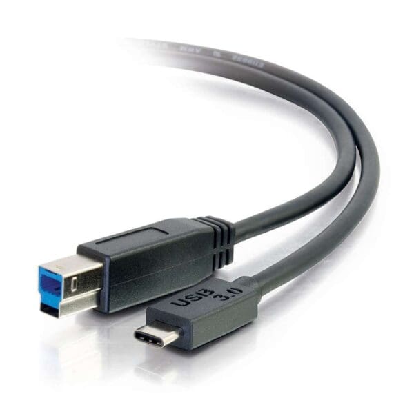 10 ft USB 3.0 (USB 3.1 Gen 1) USB-C to USB-B Cable M/M - Black