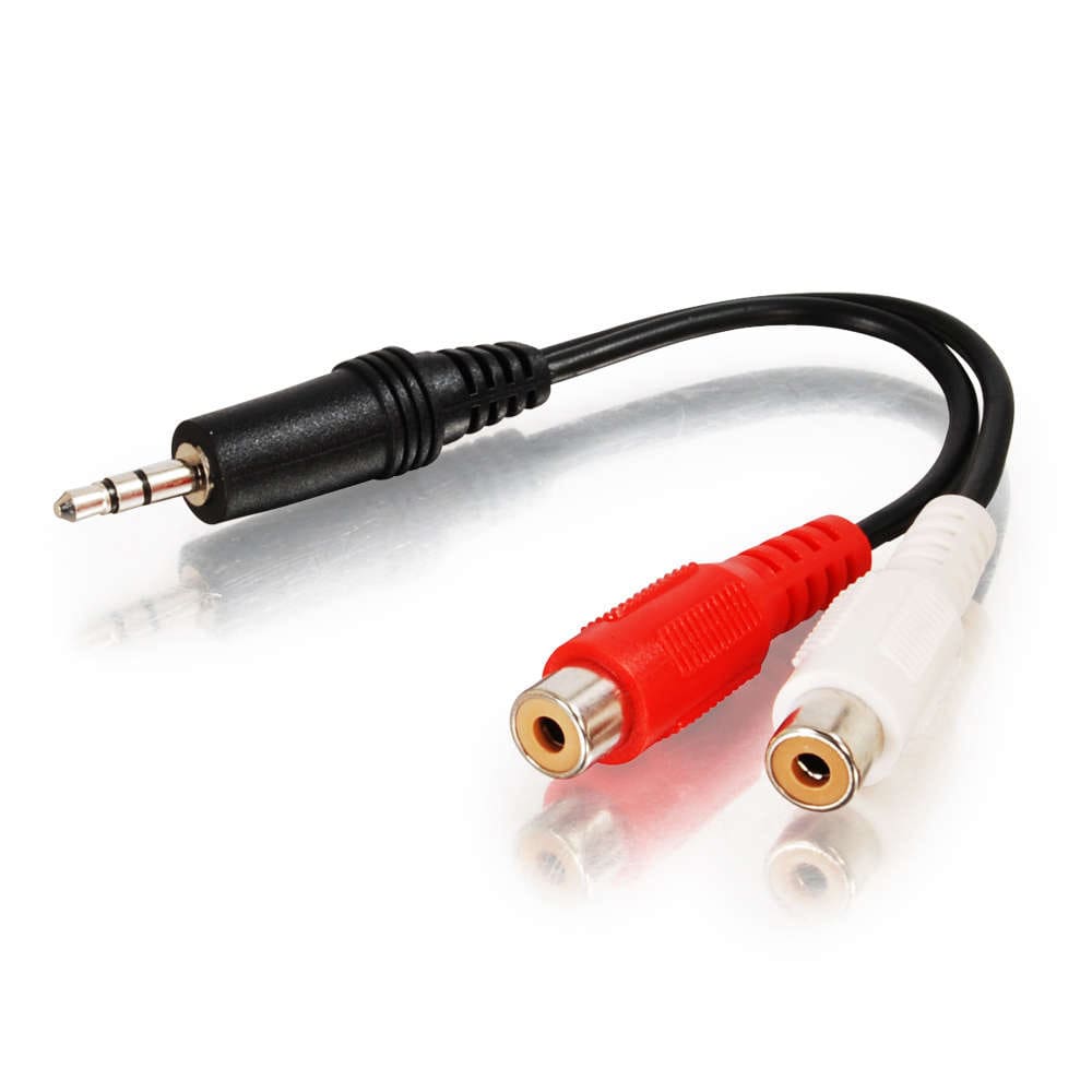 3.5mm to RCA stereo audio cable.