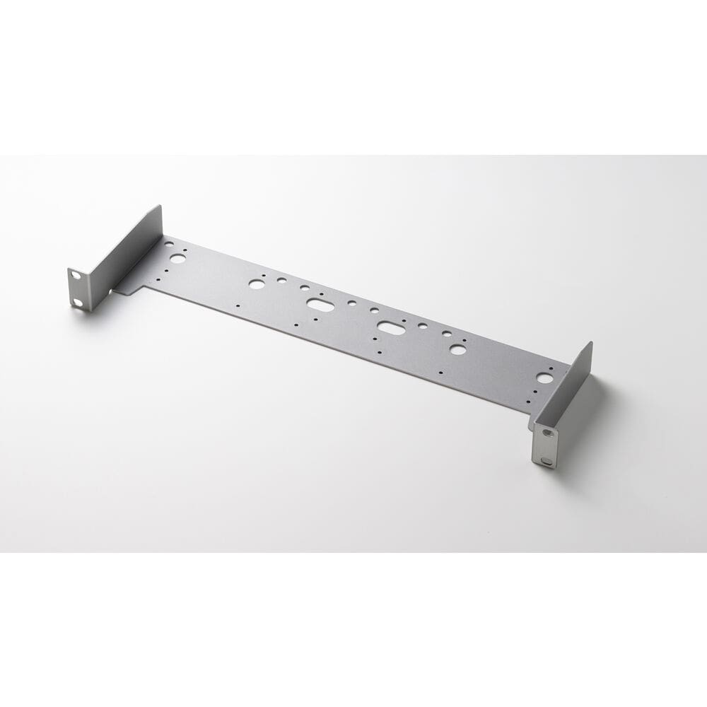 Metal plate with mounting holes.