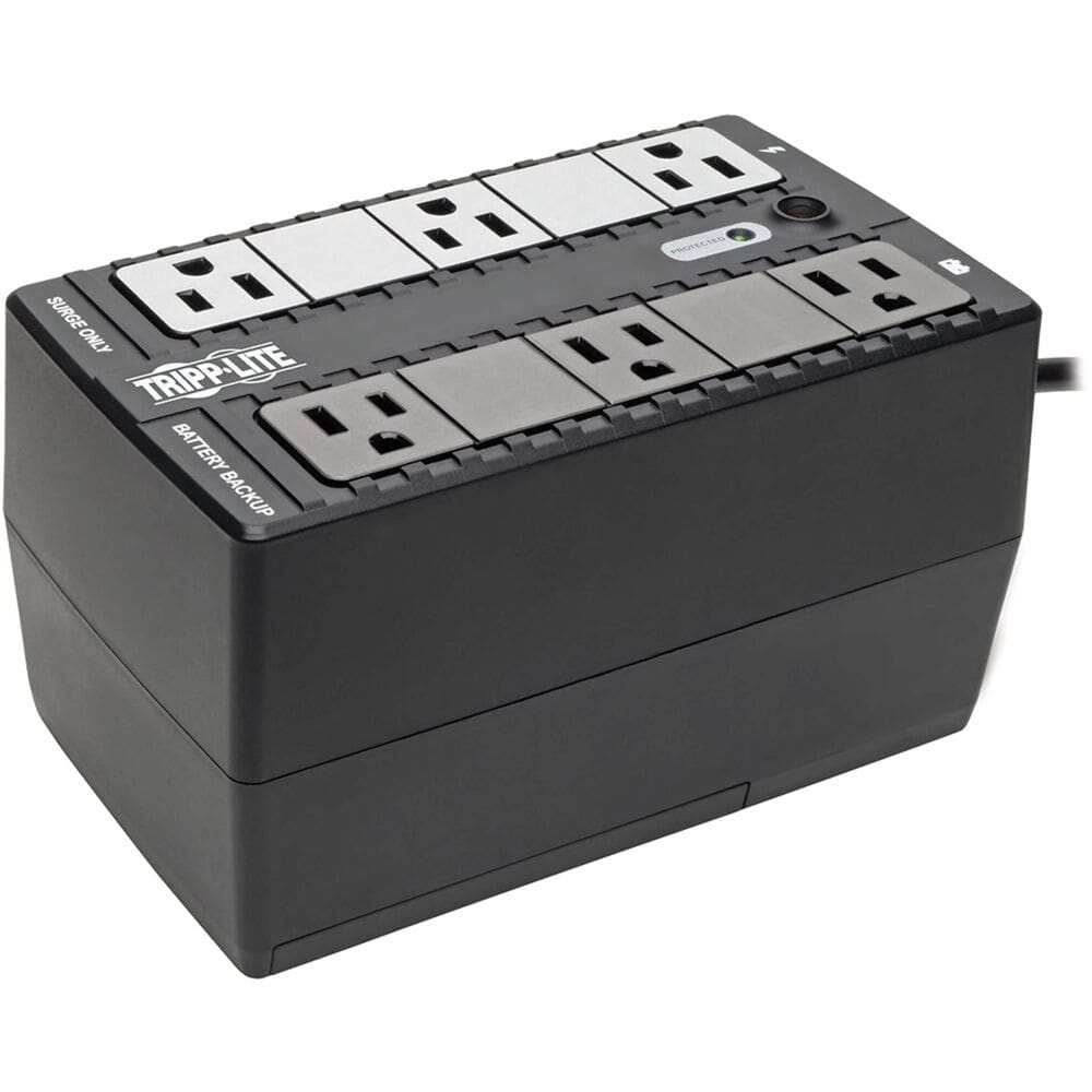 Tripp Lite battery backup power strip.