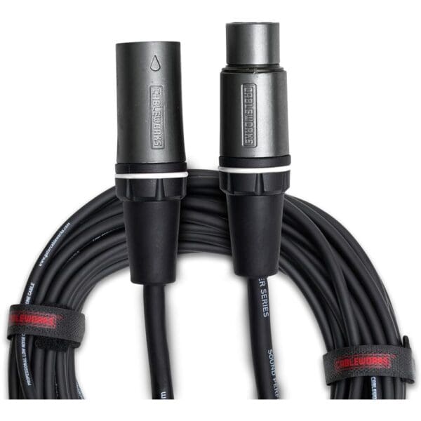 Cableworks XLR audio cable pair.
