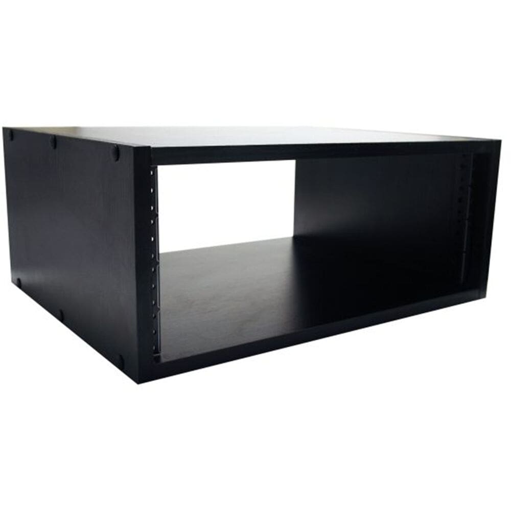 Black empty rack case equipment.