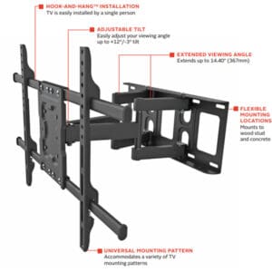 Adjustable TV wall mount, easy install.