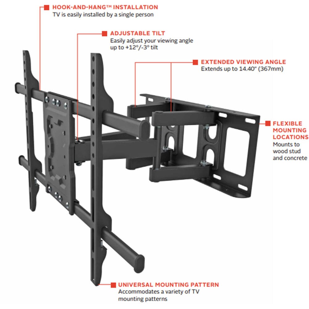 Adjustable TV wall mount, easy install.