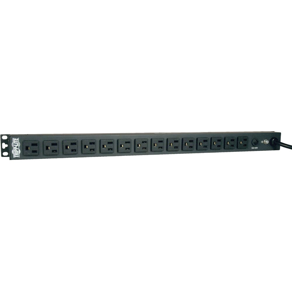 Here's an alt tag for the image: Triplite 15-outlet power strip.