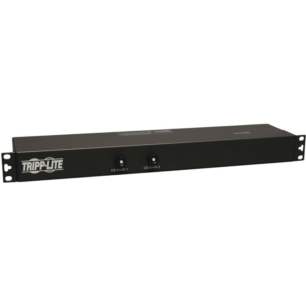 Tripp Lite rackmount power strip with 2 banks.