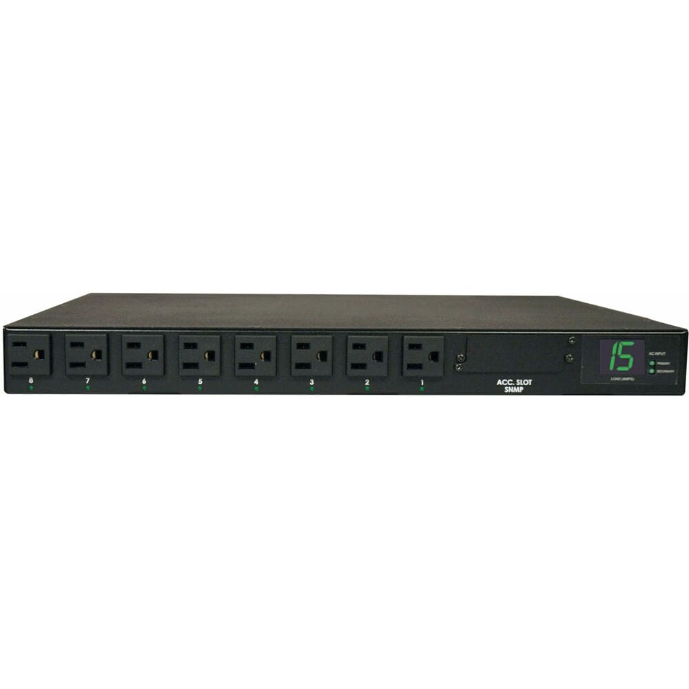 Eight-outlet power strip with SNMP.