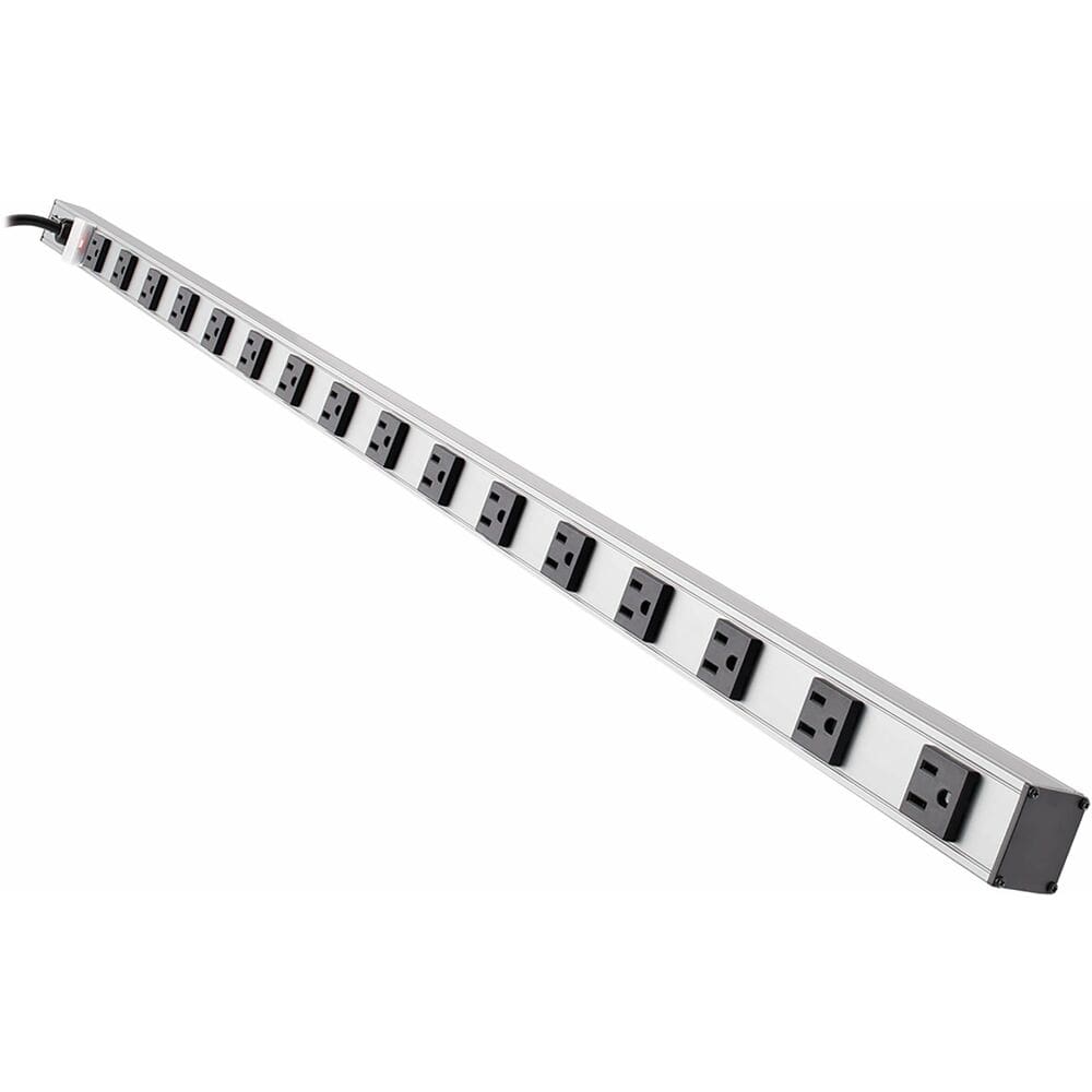 Long twelve-outlet power strip.
