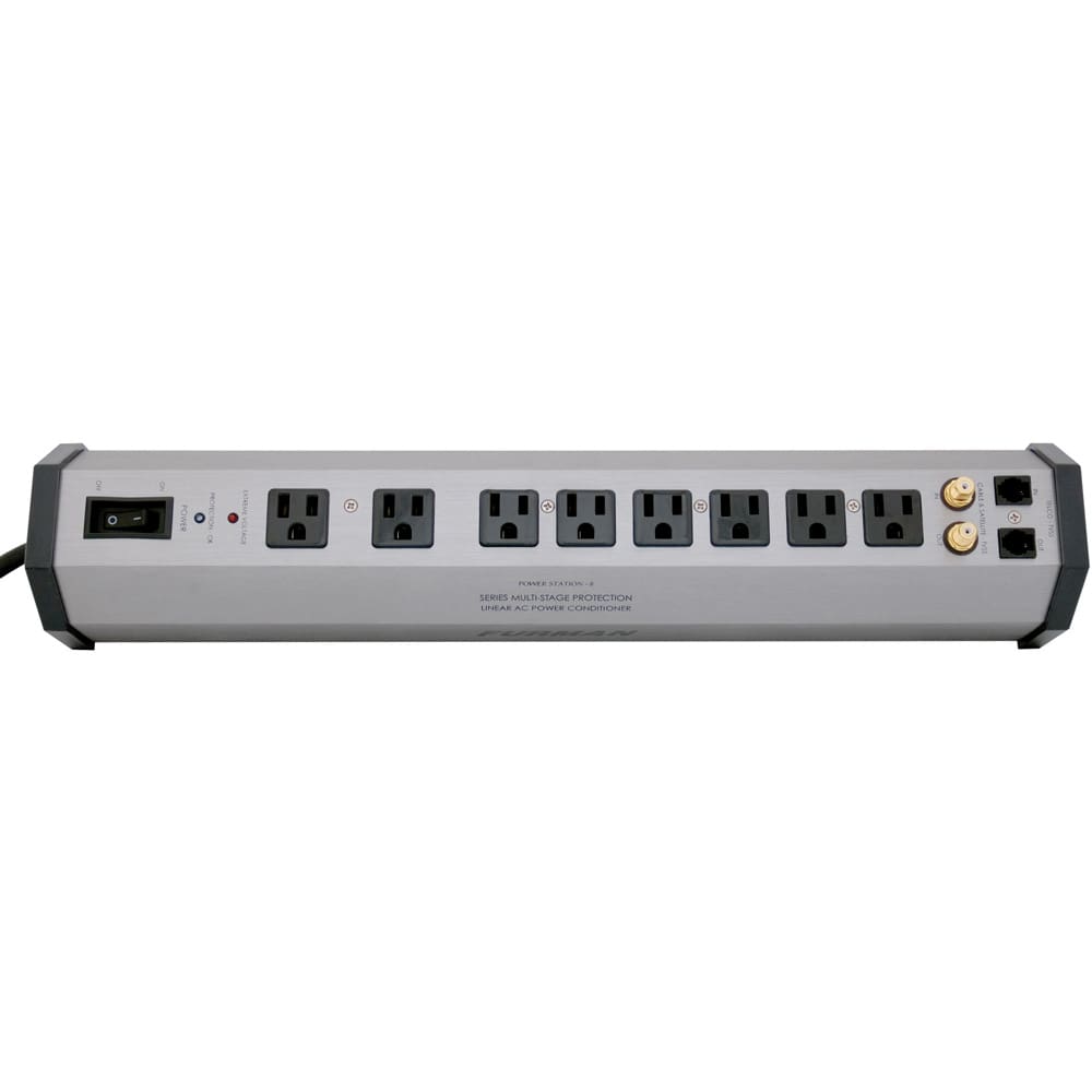 Furman power conditioner with eight outlets.