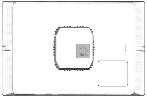 Diagram of device with Ethernet port.